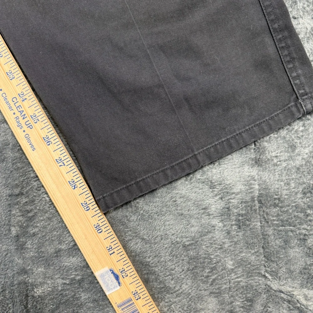 Honors Wrinkle Resist Pleated Chino Pants Mens 46x30 Black‎ Cotton WR68-P